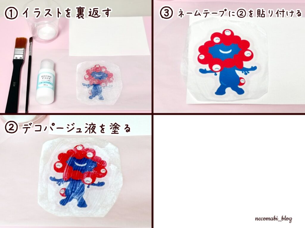 スコティッシュフォールド,ブログ,まびこ,ブリティッシュショートヘア,コロ助,猫,ハンドメイド,手作り,ミャクミャクグッズ,ミャクミャク,手作りステッカー,作り方,100均,百円均一,ダイソー,Daiso,デコパージュ液,大阪・関西万博,expo2025